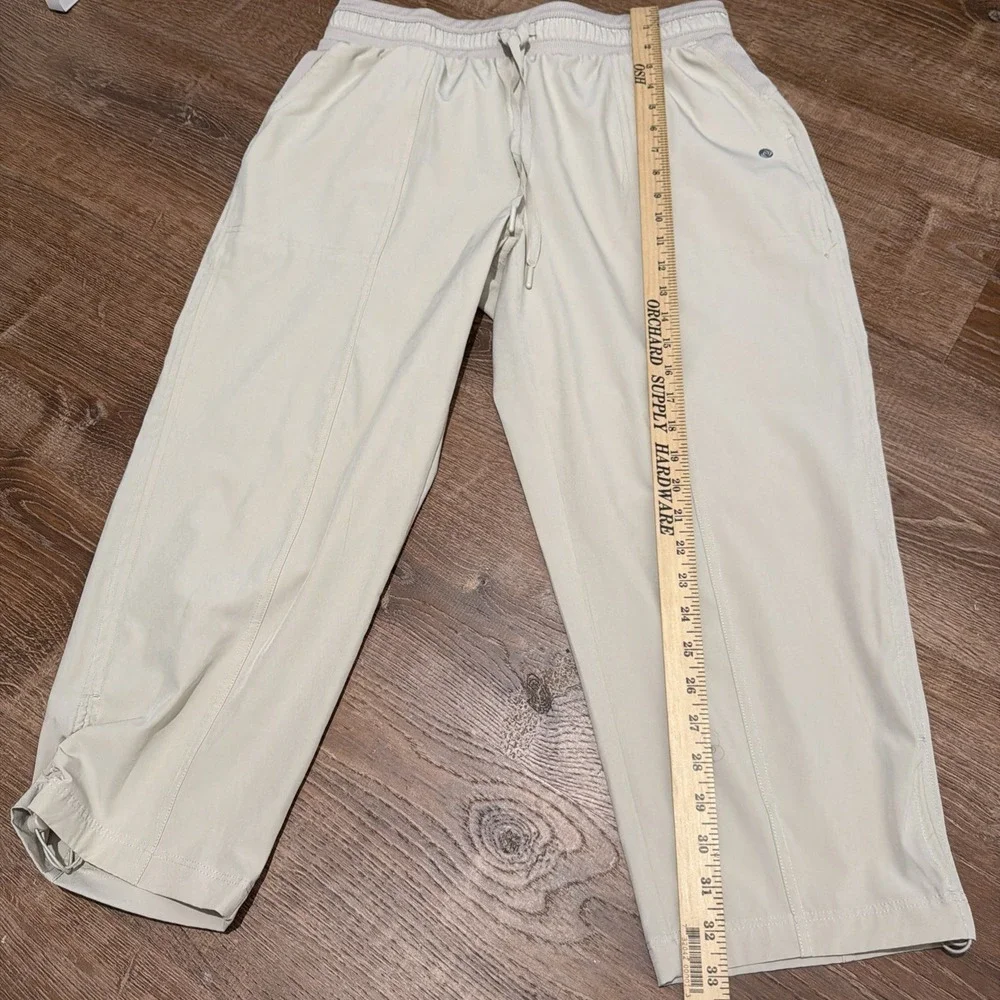 Apana Women's Beige Cargo Jogger Casual Stretch Pants Size Medium